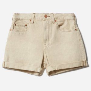 EVERLANE Cream Denim Shorts